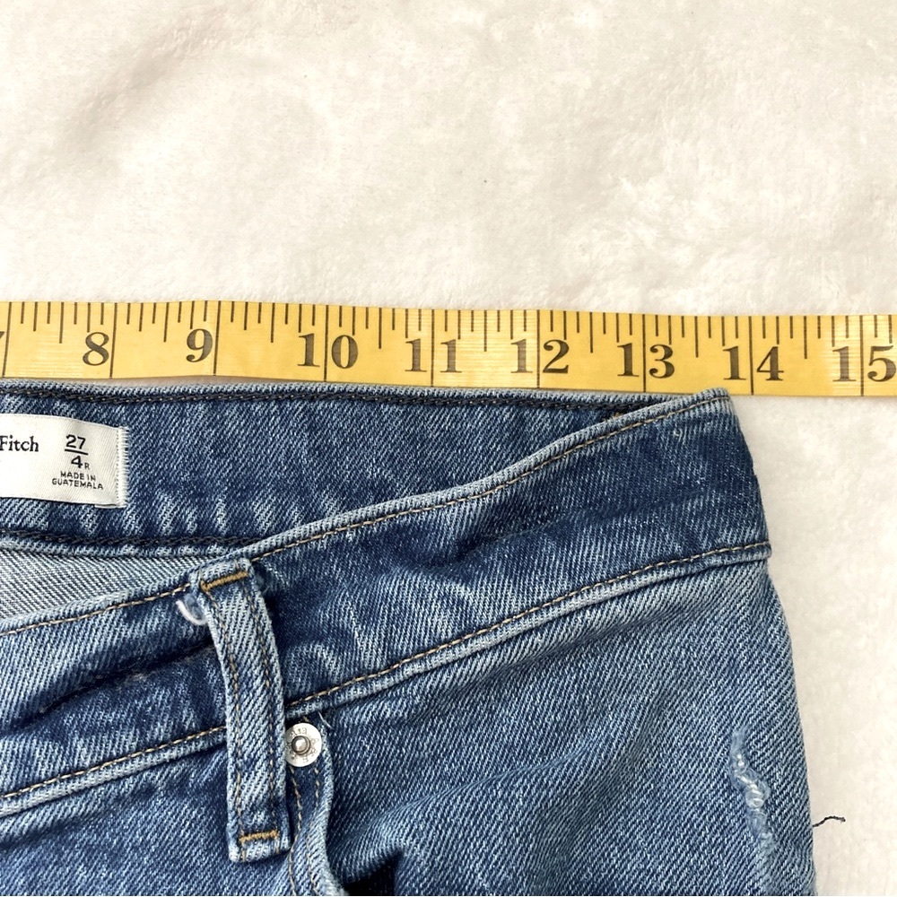 Abercrombie & Fitch The ‘90s Straight Ultra High Rise W Criss Cross Waist - Picture 12 of 15